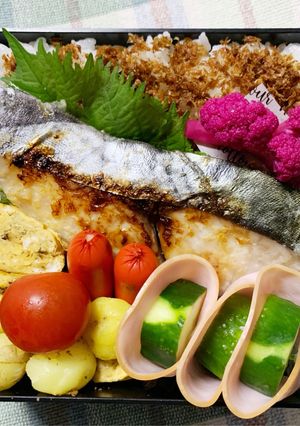 6/7ﾖｯﾁｬﾝ☆さわらの麹焼き弁当-レシピのメイン写真