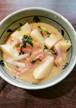 じゃがいもと根菜のこし味噌チーズ和え-レシピのメイン写真