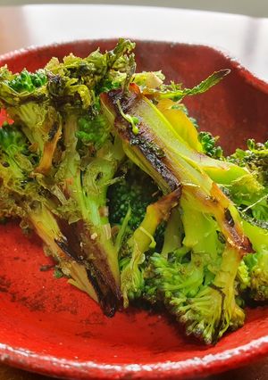 焦げ目がたまらん❢ブロッコリーの酒蒸し2-レシピのメイン写真