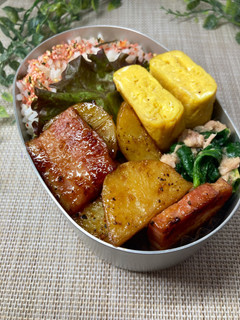 じゃがいもとベーコンの照り焼き弁当-レシピのメイン写真