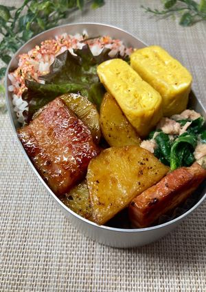じゃがいもとベーコンの照り焼き弁当-レシピのメイン写真
