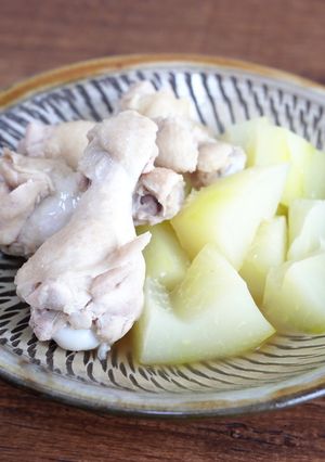 手羽元と青パパイヤの煮物-レシピのメイン写真