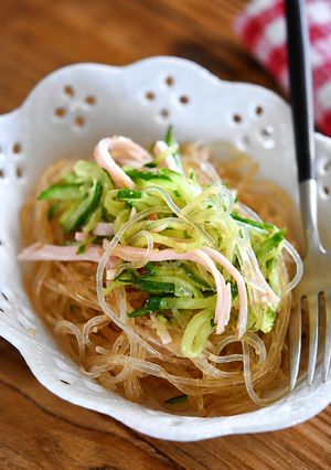 レンジで簡単！！火を使わない春雨の中華風サラダ-レシピのメイン写真