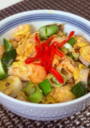 ダイエット天丼「揚げない麦天丼」-レシピのメイン写真