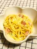 カチョエペぺ風えのきとベーコンのパスタ