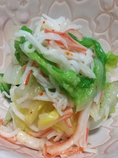白菜とカニカマの一味和え-レシピのメイン写真