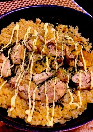 鶏肉の照り焼きマヨパエリア-レシピのメイン写真