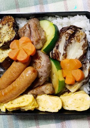 7/14ﾖｯﾁｬﾝ☆豚肉ソテーお弁当-レシピのメイン写真