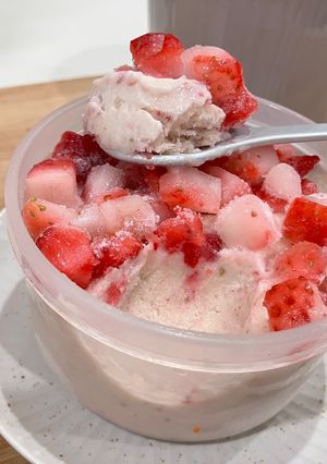 甘酒プロテインジェラート＊ミルキー苺-レシピのメイン写真