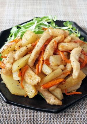 お手軽!フライパンで塩鶏じゃが(鶏胸肉)-レシピのメイン写真