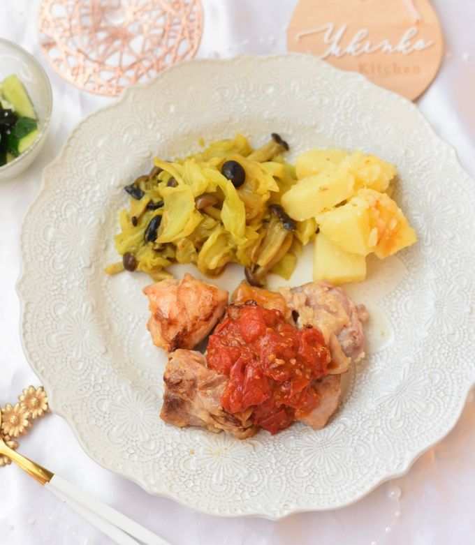 塩麹でやわらか♡鶏もも肉のトマトソテー-レシピのメイン写真