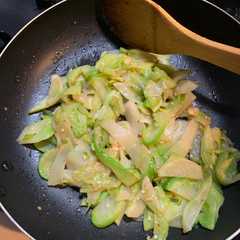 生搾菜の塩炒め-レシピのメイン写真