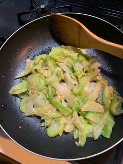 生搾菜の塩炒め-レシピのメイン写真