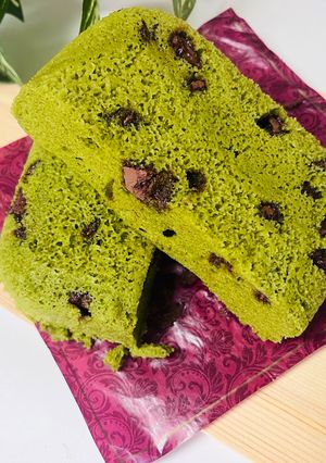 米粉　抹茶チョコチップ蒸しパン-レシピのメイン写真