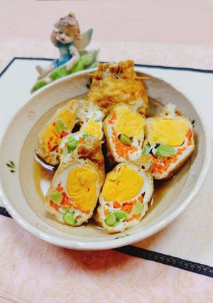 油揚げ卵入り茶巾煮♫-レシピのメイン写真