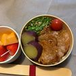 炊き込みご飯と豚生姜焼き弁当♡