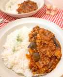 ルー不使用！とろとろナスのキーマカレー