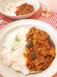 ルー不使用!とろとろナスのキーマカレー-レシピのメイン写真