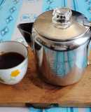 パーコレーターでコーヒー