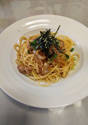 簡単🌟ツナと玉ねぎのめんつゆスパゲティ-レシピのメイン写真