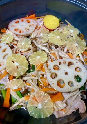 蒸し野菜　レモンのせ-レシピのメイン写真