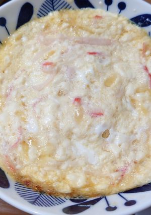 レンチン簡単！卵＆豆腐のふわふわ焼き-レシピのメイン写真