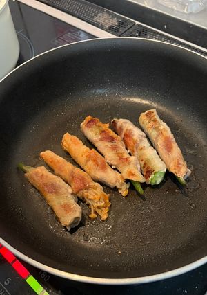 冷凍肉巻き野菜の解凍＆味付け-レシピのメイン写真