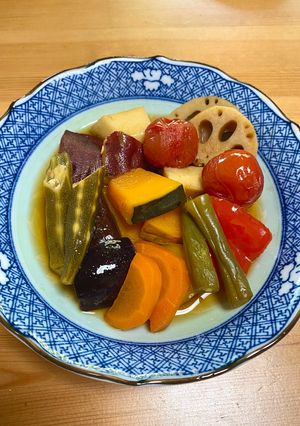 彩り野菜の煮びたし〜根菜・旬野菜10種〜-レシピのメイン写真