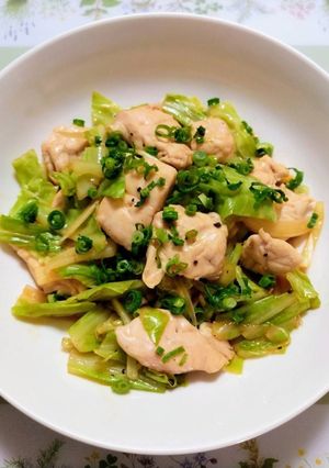 簡単夕飯高たんぱく質キャベツささみレンジ蒸し料理-レシピのメイン写真