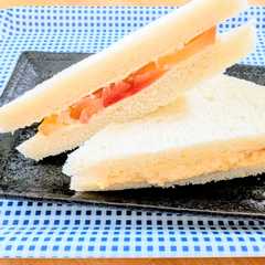 รูปของ ３分りんごとクリチーのサンドイッチ