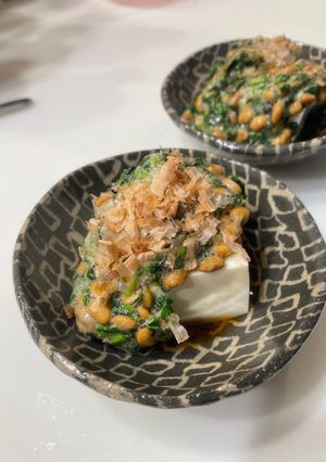 モロヘイヤと納豆やっこ-レシピのメイン写真