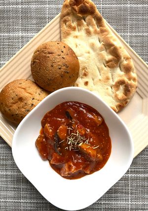 豚肩ロースと茄子のトマト煮込み-レシピのメイン写真