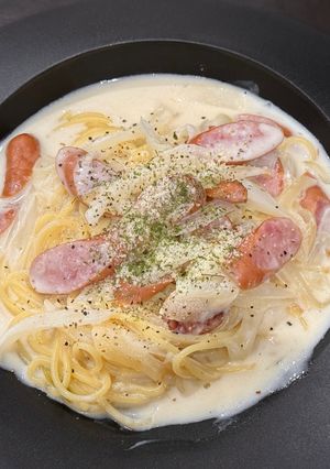 濃厚とろ〜り♪ウインナークリームパスタ-レシピのメイン写真