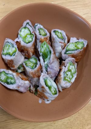 オクラの肉巻き-レシピのメイン写真
