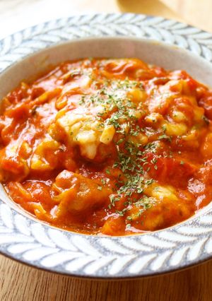 ワンパン◎やわらかチキンのトマトカレー煮-レシピのメイン写真