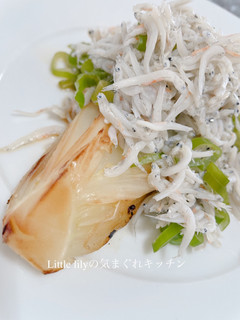 白菜のステーキ しらすネギポン酢風味-レシピのメイン写真