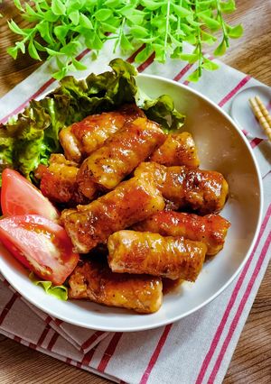 てりてり~ちくわのあまからチーズ肉巻き-レシピのメイン写真