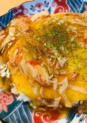 お気軽レシピ●酸味なしのカニカマ天津飯-レシピのメイン写真