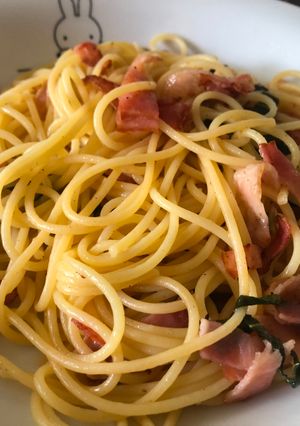 大葉とベーコンのスパゲッティ-レシピのメイン写真
