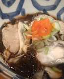 完熟シークワーサーポン酢で☆牡蠣もずく