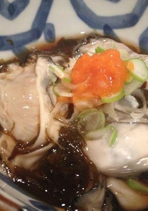 完熟シークワーサーポン酢で☆牡蠣もずく-レシピのメイン写真