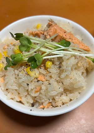 生鮭のコーンバター炊き込みご飯-レシピのメイン写真