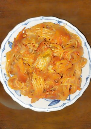 野菜たっぷりりんごナポリタン2-レシピのメイン写真