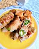 塩麹豚バラピーマンチーズ巻き今夜のおかず