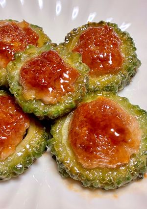 簡単！苦くない！ゴーヤの肉詰め照り焼き-レシピのメイン写真