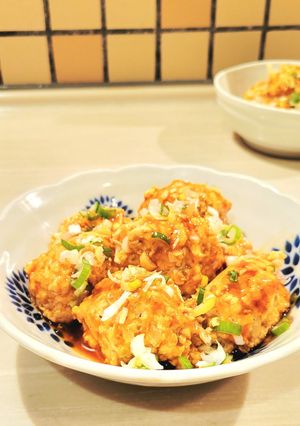 ヘルシー豆腐鶏団子.甘酢あん-レシピのメイン写真