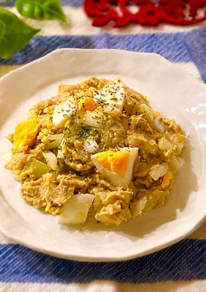 焼栗ペーストで作る☆和栗のツナマヨサラダ-レシピのメイン写真