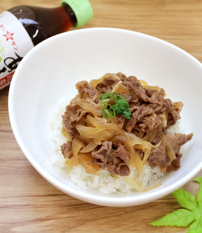 【あまかつゆ】麺つゆで時短牛丼-レシピのメイン写真