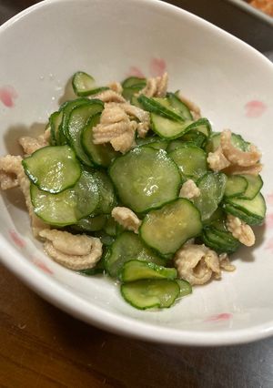 鶏皮ときゅうりの甘酢和え-レシピのメイン写真
