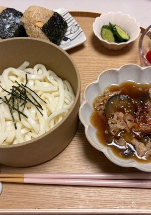とろなすと豚肉のつけつゆうどん-レシピのメイン写真